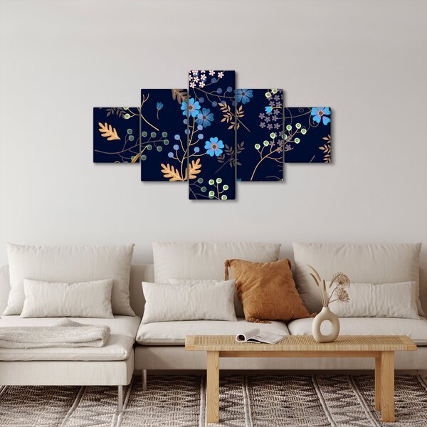 Obraz - Podzimní květiny (125x70 cm)