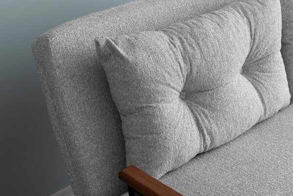 Pohovka futon Sandy (Šedá). Akce -25%
