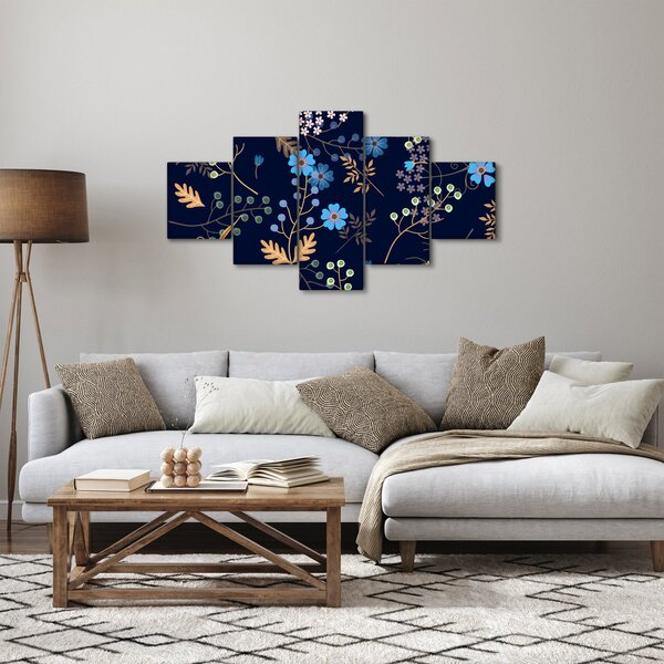 Obraz - Podzimní květiny (125x70 cm)