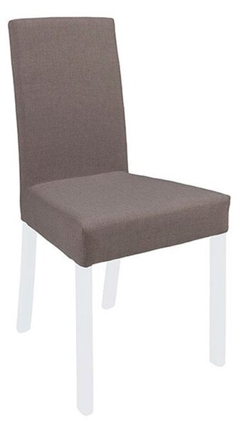 KASPIAN jídelní židle VKRM 2 bílá/šedohnědá