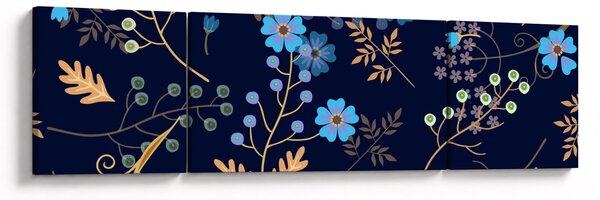 Obraz - Podzimní květiny (170x50 cm)
