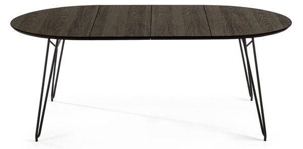 Kulatý rozkládací jídelní stůl s deskou v dekoru jasanového dřeva ø 120 cm Norfort – Kave Home