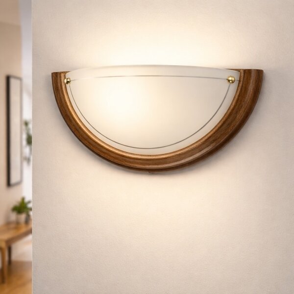 Brilagi - Nástěnné svítidlo ORBIS 1xE27/60W/230V 30 cm borovice