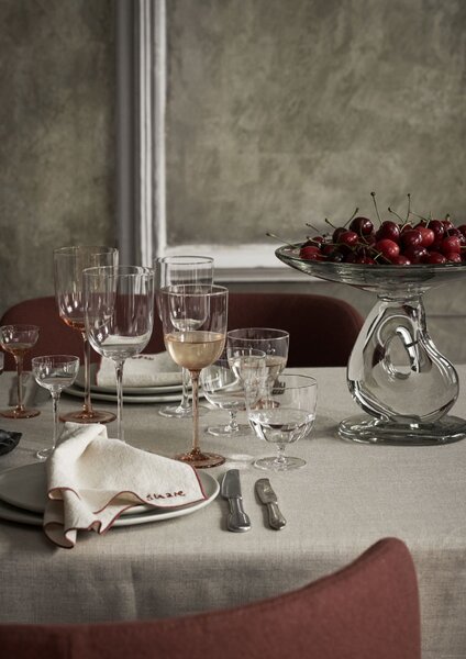 Skleněná mísa na podstavci Damo Centrepiece Clear