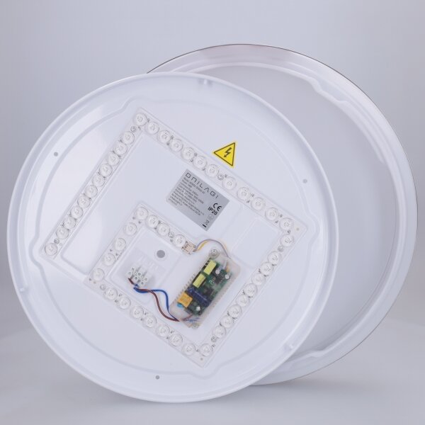 Brilagi-LED Stmív. svítidlo FANCIA LED/48W/230V 3000-6500K pr. 39 cm stříbrná+DO