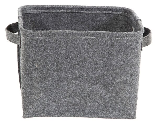 Šedý plstěný úložný košík Compactor Felt Basket, 29 x 24 cm