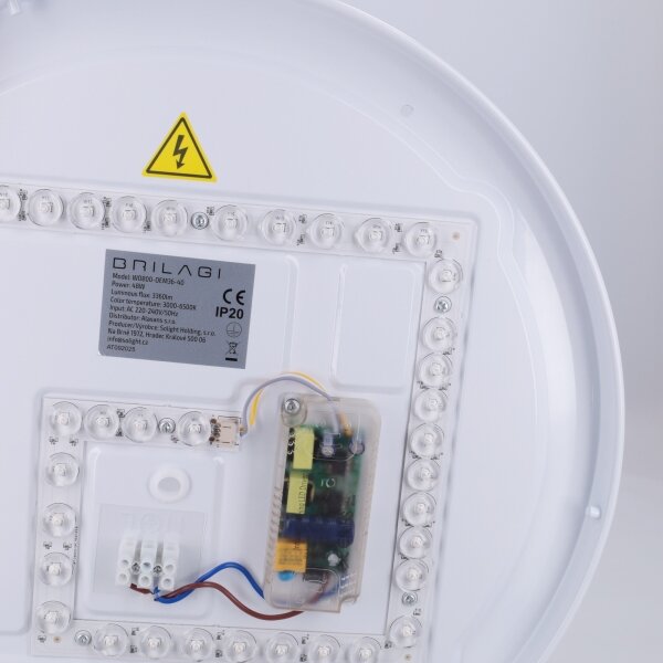 Brilagi-LED Stmív. svítidlo FANCIA LED/48W/230V 3000-6500K pr. 39 cm stříbrná+DO