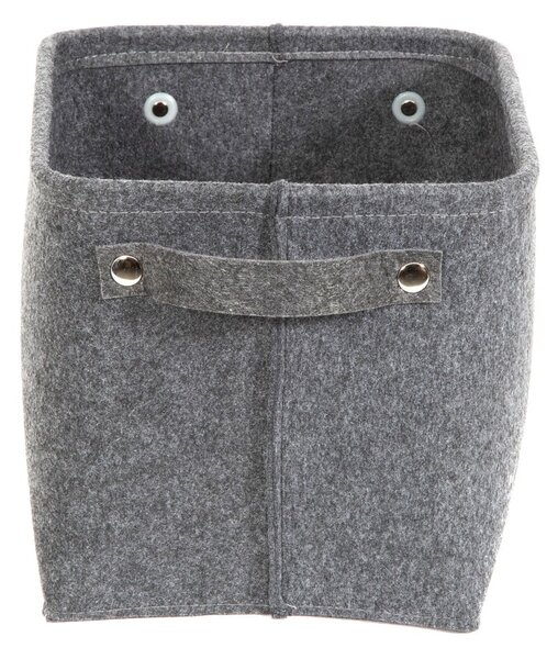 Šedý plstěný úložný košík Compactor Felt Basket, 29 x 24 cm