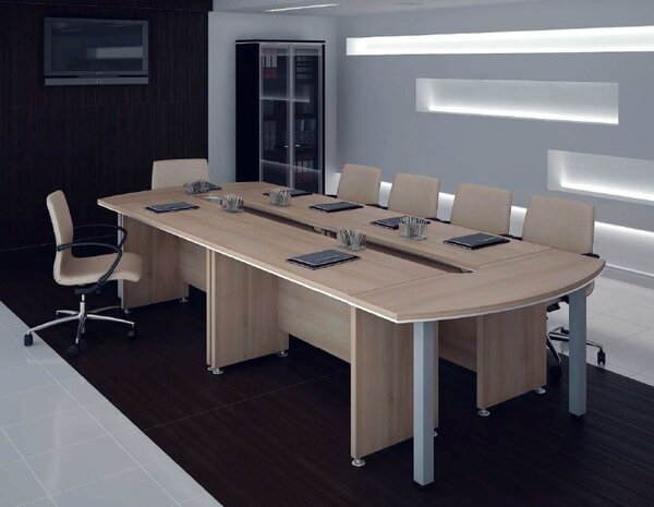 Konferenční stůl Top Office 370x140 cm Barva: Akát světlý