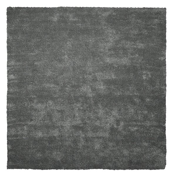 Koberec tmavě šedý DEMRE, 200x200 cm, karton 1/1