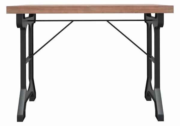 Jídelní stůl 110 x 65 x 82 cm masivní jedlové dřevo a železo 340769