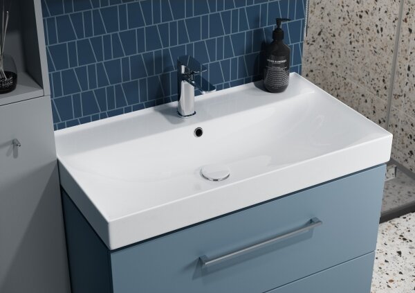 Cersanit K120-010 - Zápustné umyvadlo LARGA 46x80,5 cm keramika/lesklá bílá