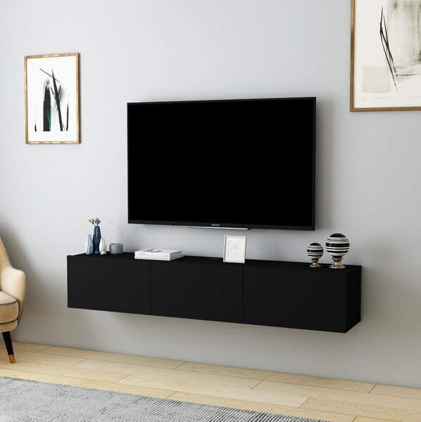 TV stolek/skříňka Dereba (černá). Akce -27%