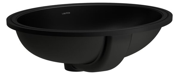 Laufen Savoy umyvadlo 50x41 cm oválné pod pult černá matný H8189437161091