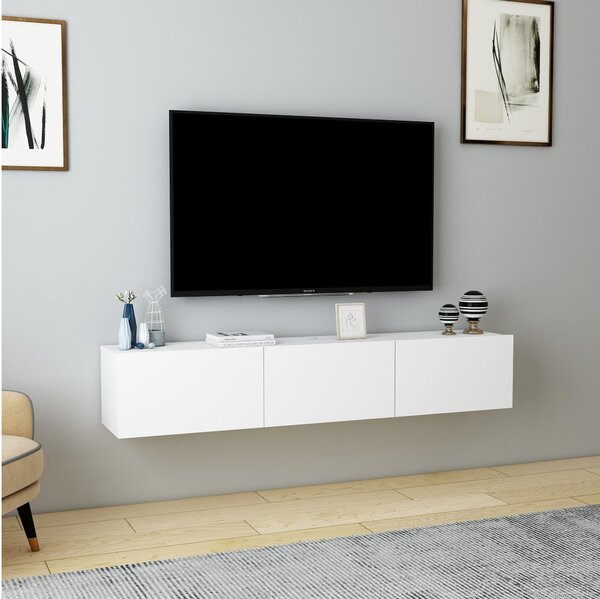 TV stolek/skříňka Dereba (bílá). Akce -25%