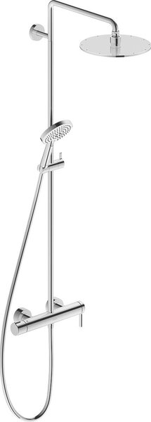 Duravit C.1 sprchová sada na stěnu s dešťovou sprchou chrom C14280007010
