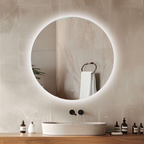 Venti Koło Led zrcadlo 50x50 cm kulatý s osvětlením 5905951180212
