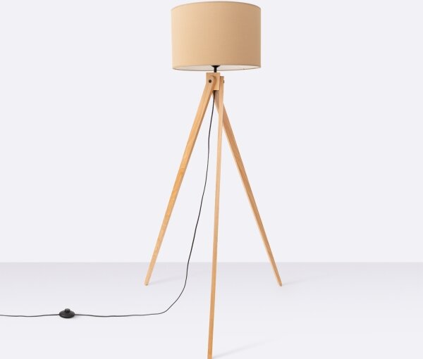 Sollux SL.1905 - Stojací lampa NATT 1xE27/15W/230V taupe