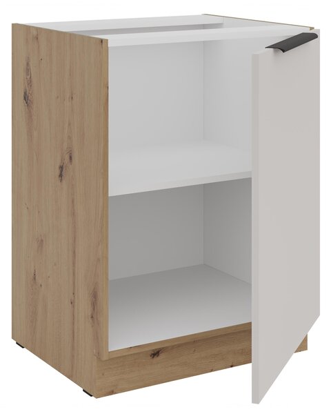 Dolní kuchyňská skříňka Sayla 60 D 1F BB (kašmír + dub artisan)