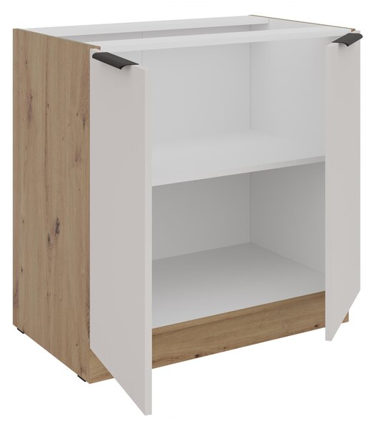 Dolní kuchyňská skříňka Sayla 80 D 2F BB (kašmír + dub artisan)