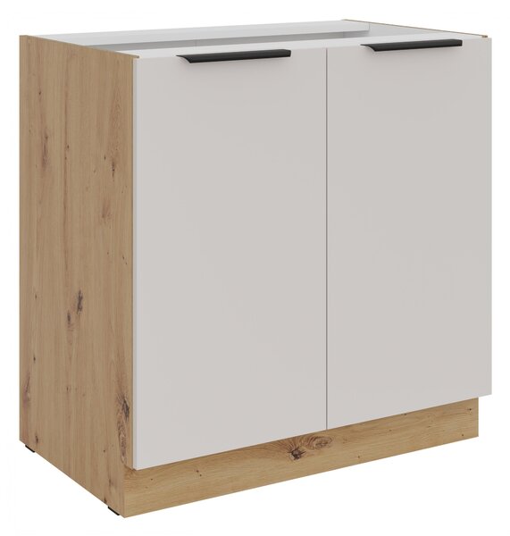 Dolní kuchyňská skříňka Sayla 80 D 2F BB (kašmír + dub artisan)