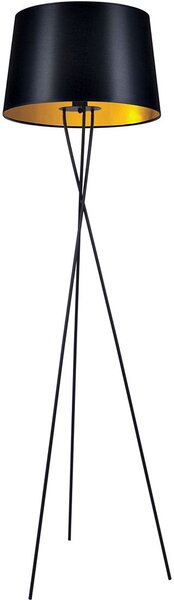 Kaja Remi Gold stojací lampa 1x40 W černá K-4358