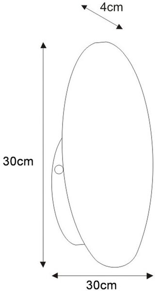 Kaja Rega nástěnné svítidlo 1x10 W černá K-4636