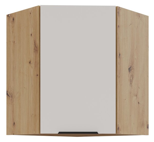 Horní rohová kuchyňská skříňka Sayla 60x60 GN-72 1F (45°) (kašmír + dub artisan). 1121428