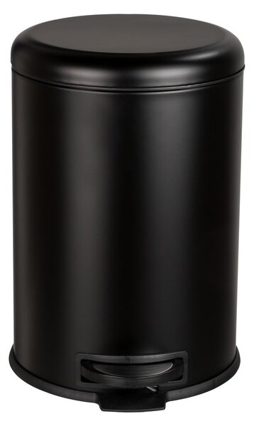 Černý odpadkový koš Wenko Leman Easy Close, 12 l