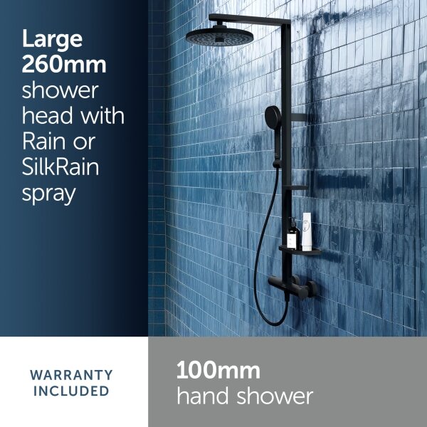 Ideal Standard BD583XG - Sprchová sada s baterií CERATHERM ALU+ matná černá