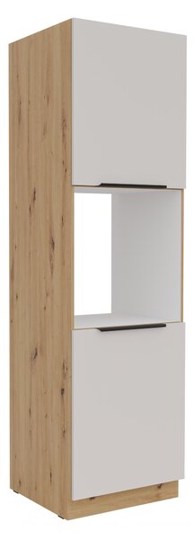 Potravinová kuchyňská skříňka Sayla 60 DP-210 2F (kašmír + dub artisan)