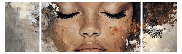Obraz - Portrét ženy (170x50 cm)