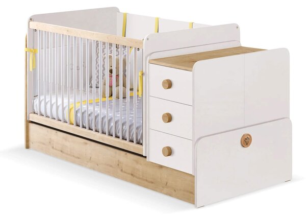 Čilek Rostoucí houpací postýlka s přebalovacím pultem Natura Baby