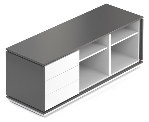 Kontejner Creator 153,6 x 53,6 cm, 3-modulový, bílá / antracit