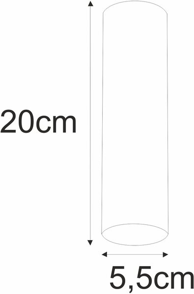 Kaja Mile Black stropní světlo 1x10 W černá K-4405