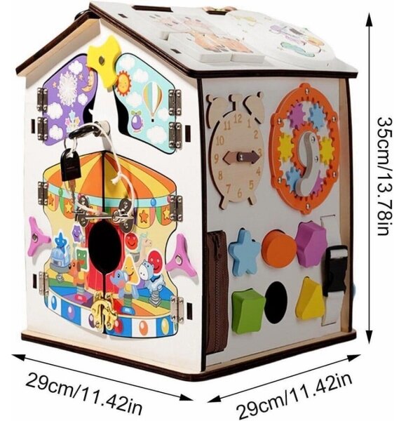 2Kids Toys - Activity board domeček bílá