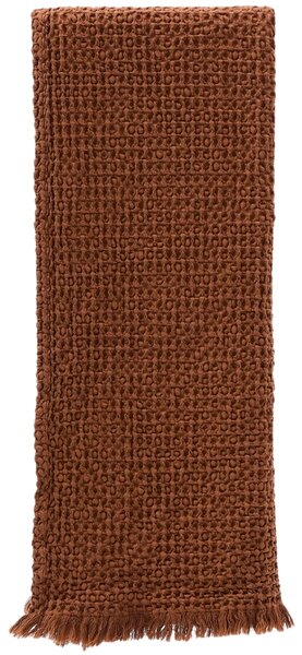Kave Home Oranžový vaflový pléd Nulina 130 x 170 cm