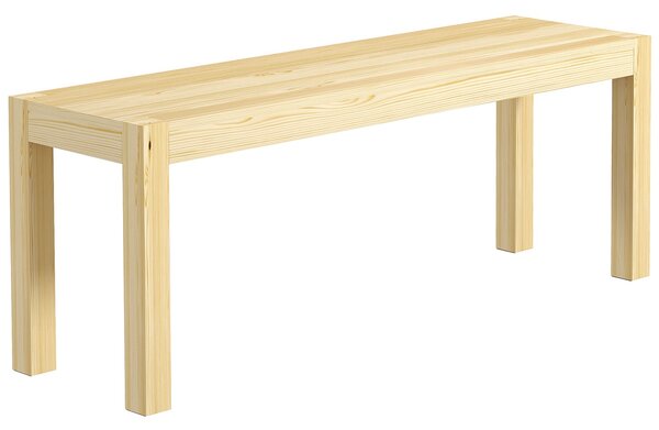 HOMCOM Dvousedací Dřevěná Lavice v Inspiračním Stylu pro Obývací Pokoj, Kuchyni a Vstup, Borové Dřevo, Nosnost až 240 kg, 120 x 33 x 45 cm, Přírodní |
