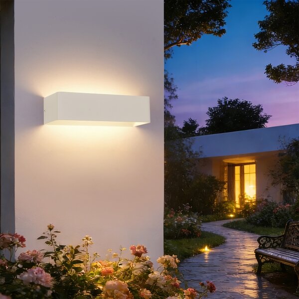Brilagi - LED Venkovní nástěnné svítidlo DONNANI LED/12W/230V 30 cm bílá IP44