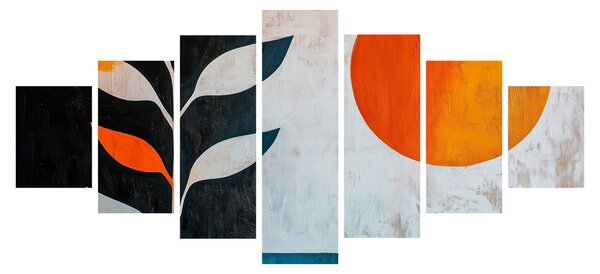 Obraz - Abstrakce rostliny a slunce (210x100 cm)