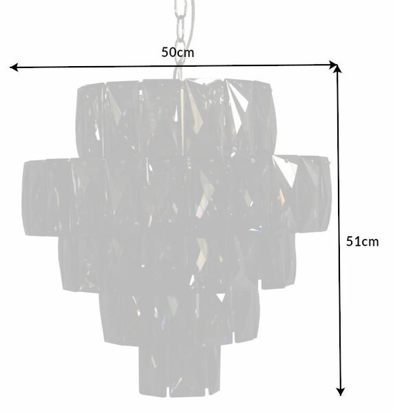 Designový lustr Gadiel 50 cm šedý
