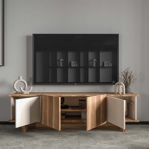 TV stolek/skříňka Didus (ořech béžový). Akce -15%