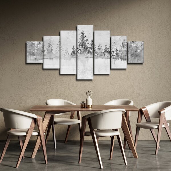 Obraz - Jeleni u jezera (210x100 cm)