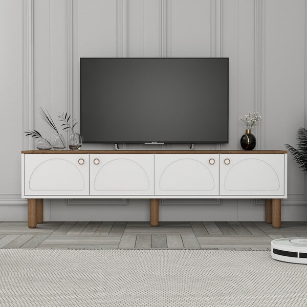 TV stolek/skříňka Bohnedo (bílá). Akce -24%