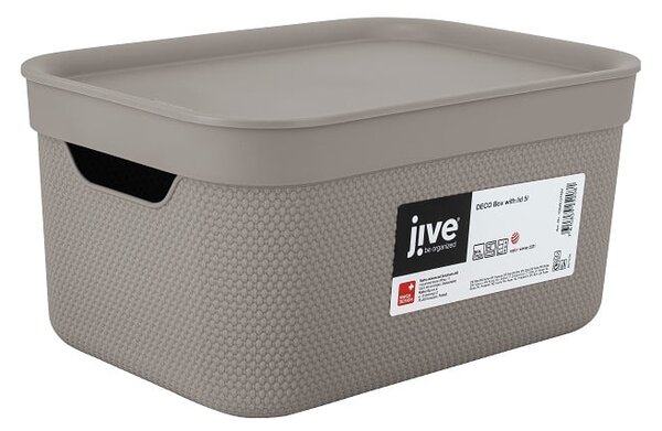 Plastový úložný box s víkem Deco - Rotho