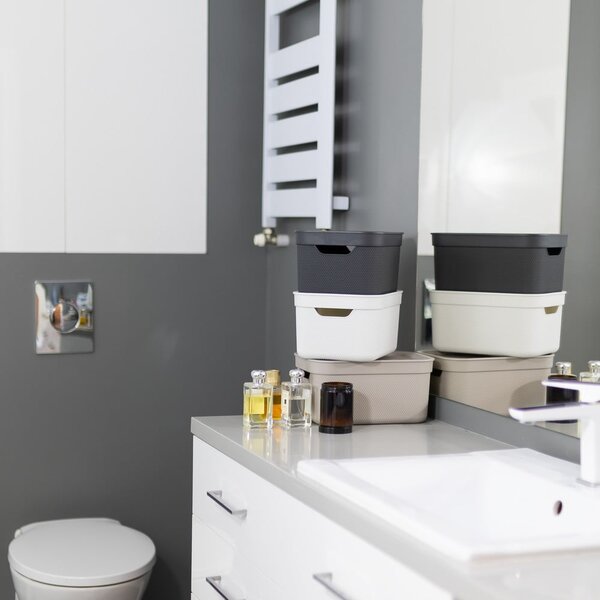 Plastový úložný box s víkem Deco - Rotho