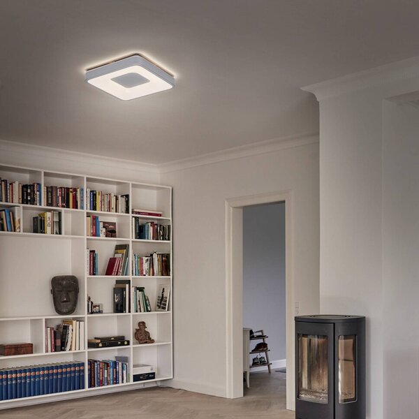 OSRAM LED stropní svítidlo ORBIS PIANA, bílé, 38 x cm, clickdim, stmívatelný, Bílá / opál, Obývací pokoj / jídelna, kov, Moderní