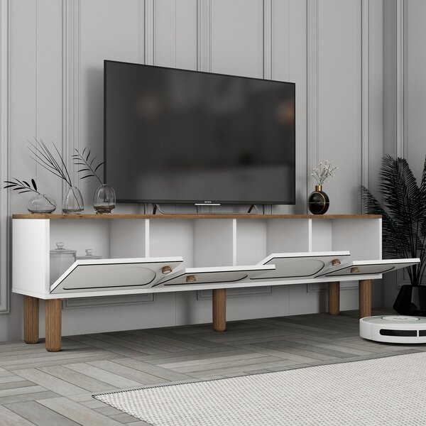 TV stolek/skříňka Bohnedo (bílá). Akce -24%