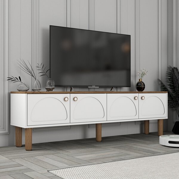 TV stolek/skříňka Bohnedo (bílá). Akce -24%