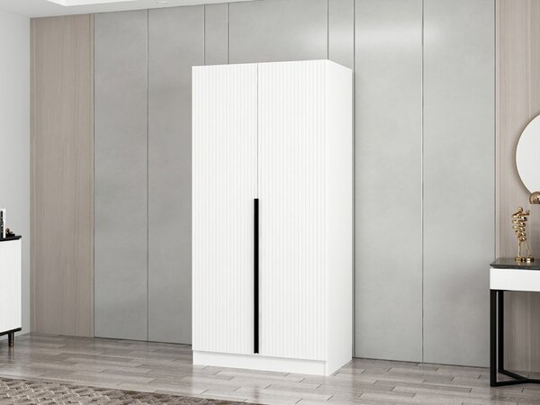 Šatní skříň Kalia Plus (bílá). Akce -24%